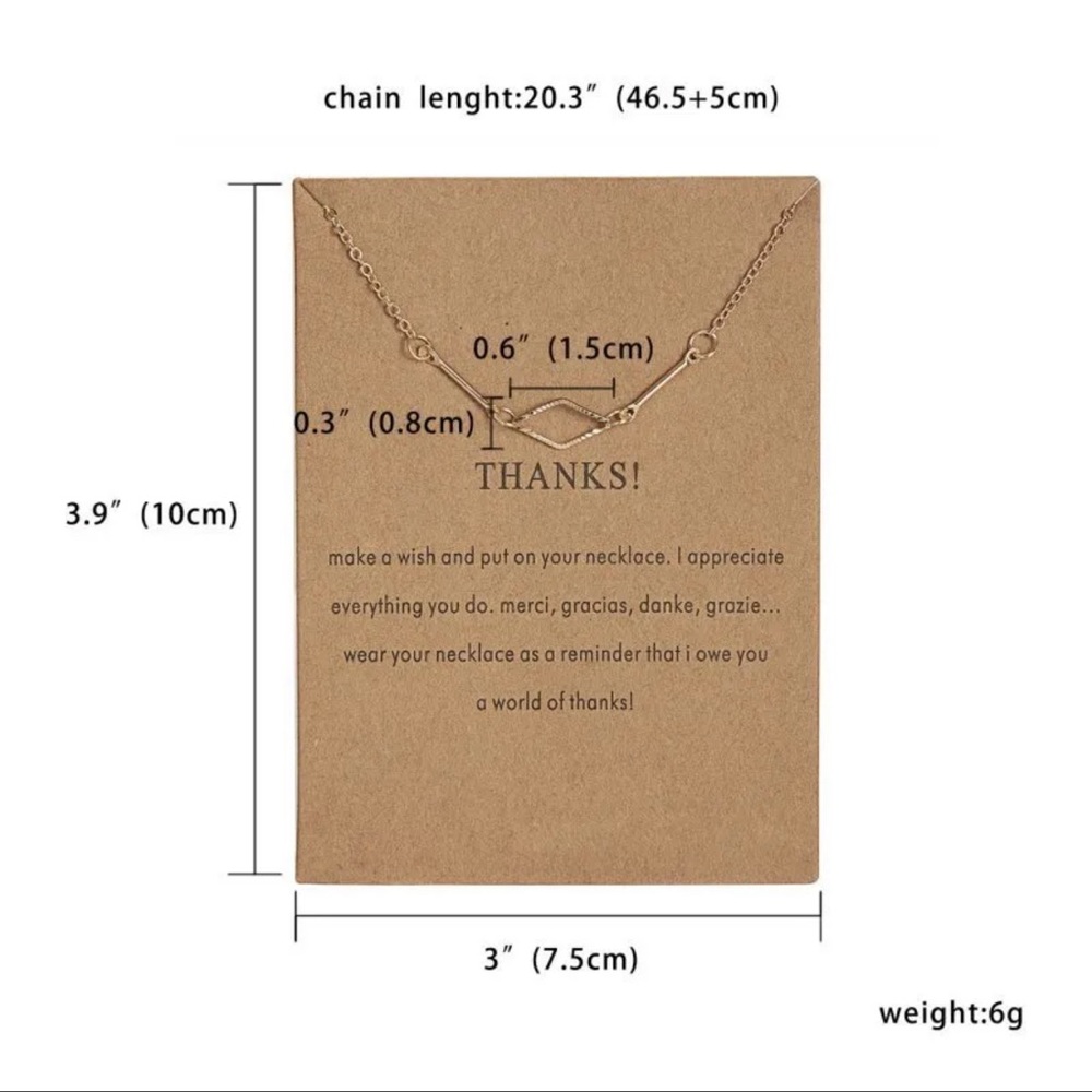 NEW Thanks Necklace - Picture 2 of 4